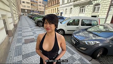 Big cock in the petite ass of a pretty girlfriend