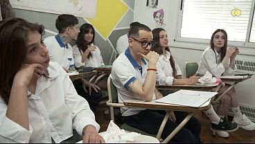 Hot brunette girl in glasses fucked licking pussy